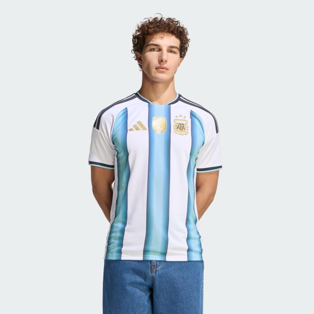 Men's Replica adidas Argentina Home Jersey 26/27