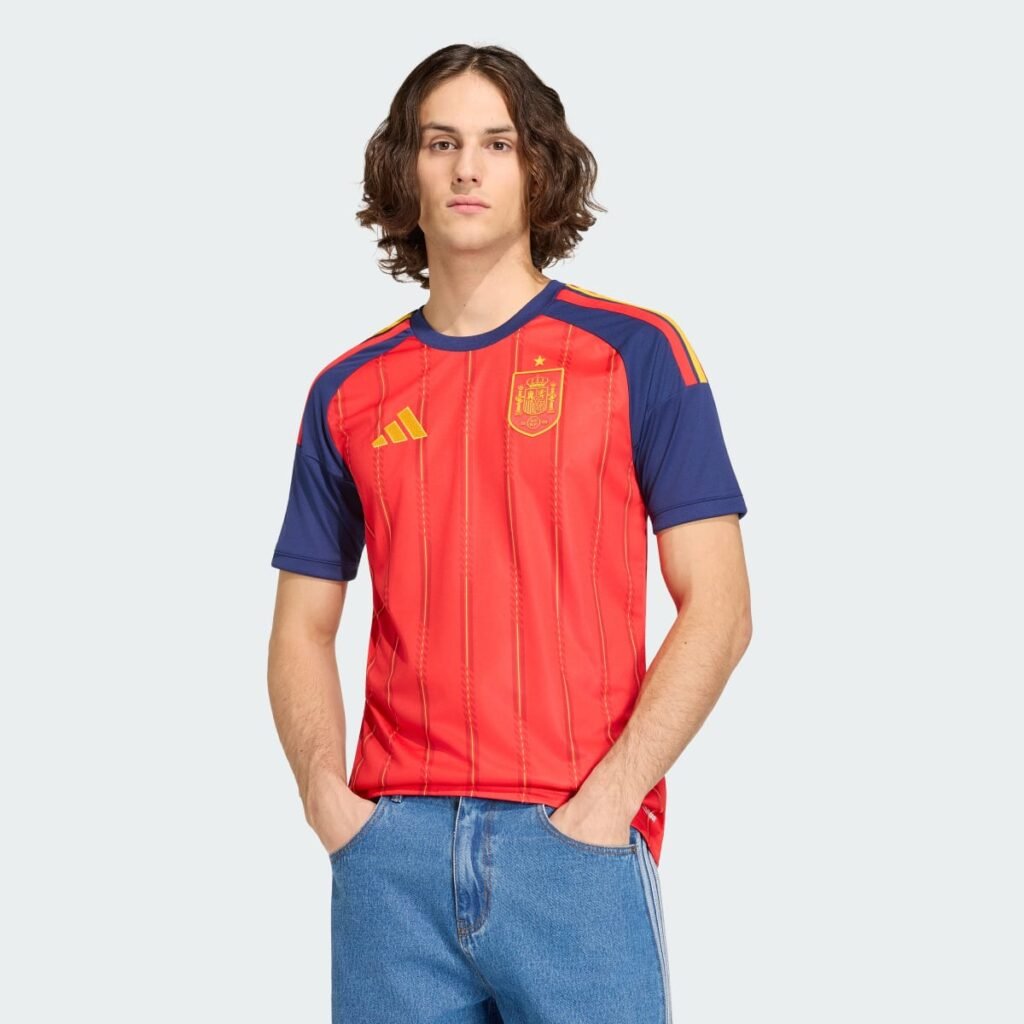 Men's Replica adidas Spain Home Jersey 26/27
