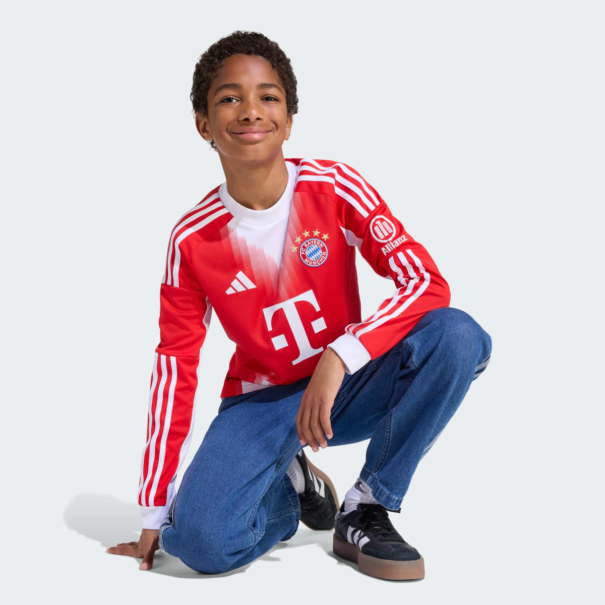 Kid's Adidas FC Bayern Long Sleeve Home 2026 Jersey - Image 7