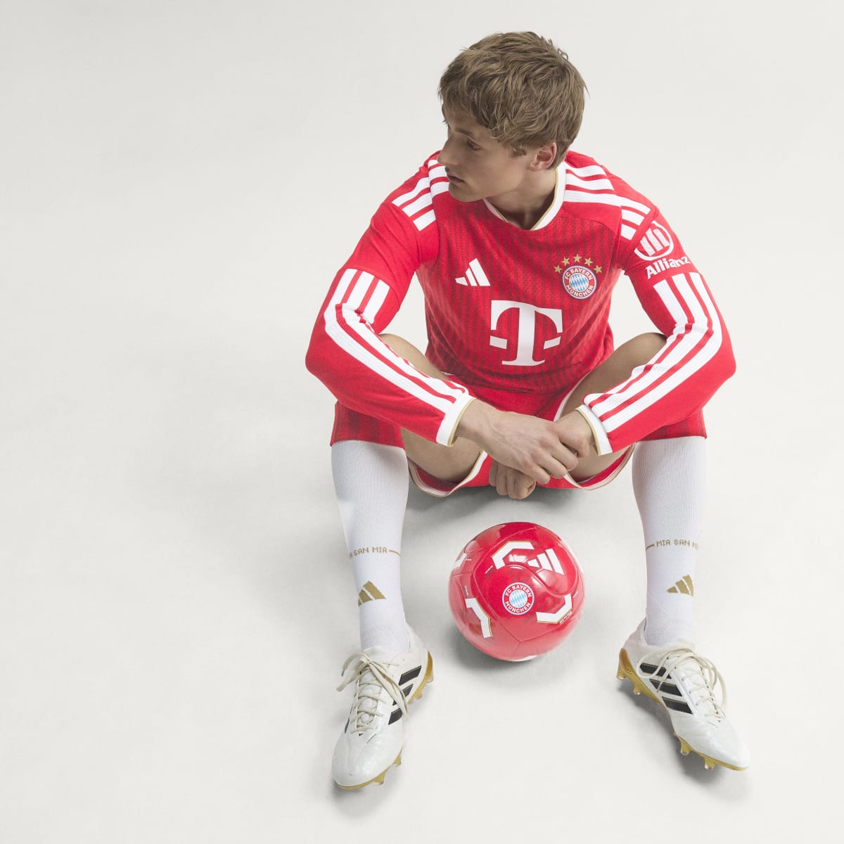 Men's Adidas FC Bayern Authentic Long Sleeve Home 2026 Jersey - Image 11