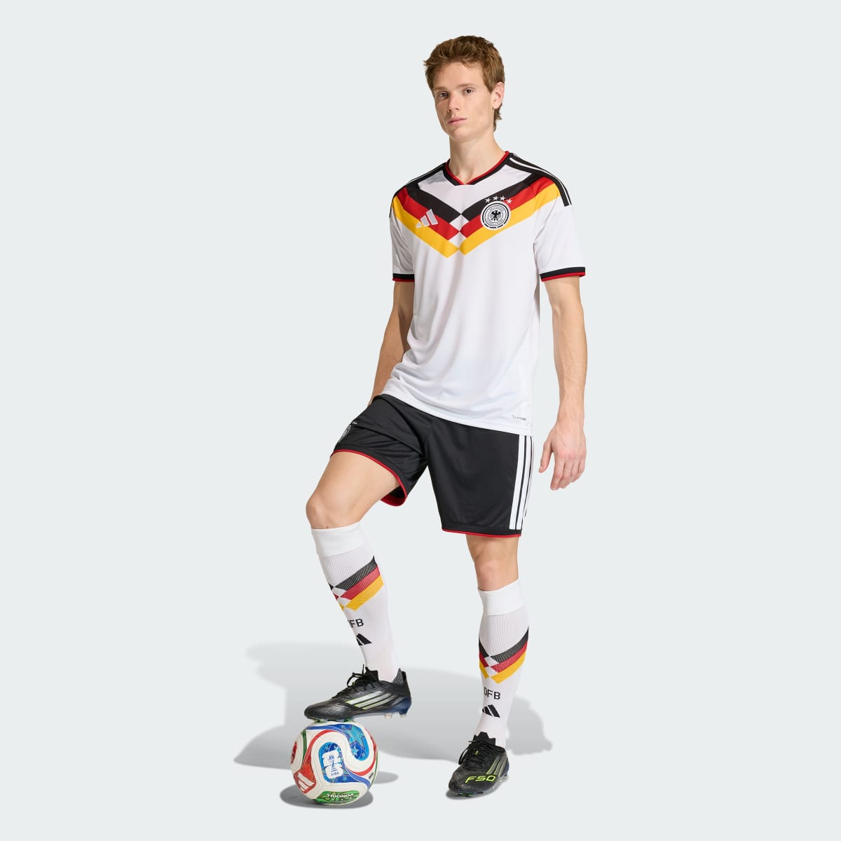 Men's Replica adidas Germany Home Jersey 26/27 - Image 6