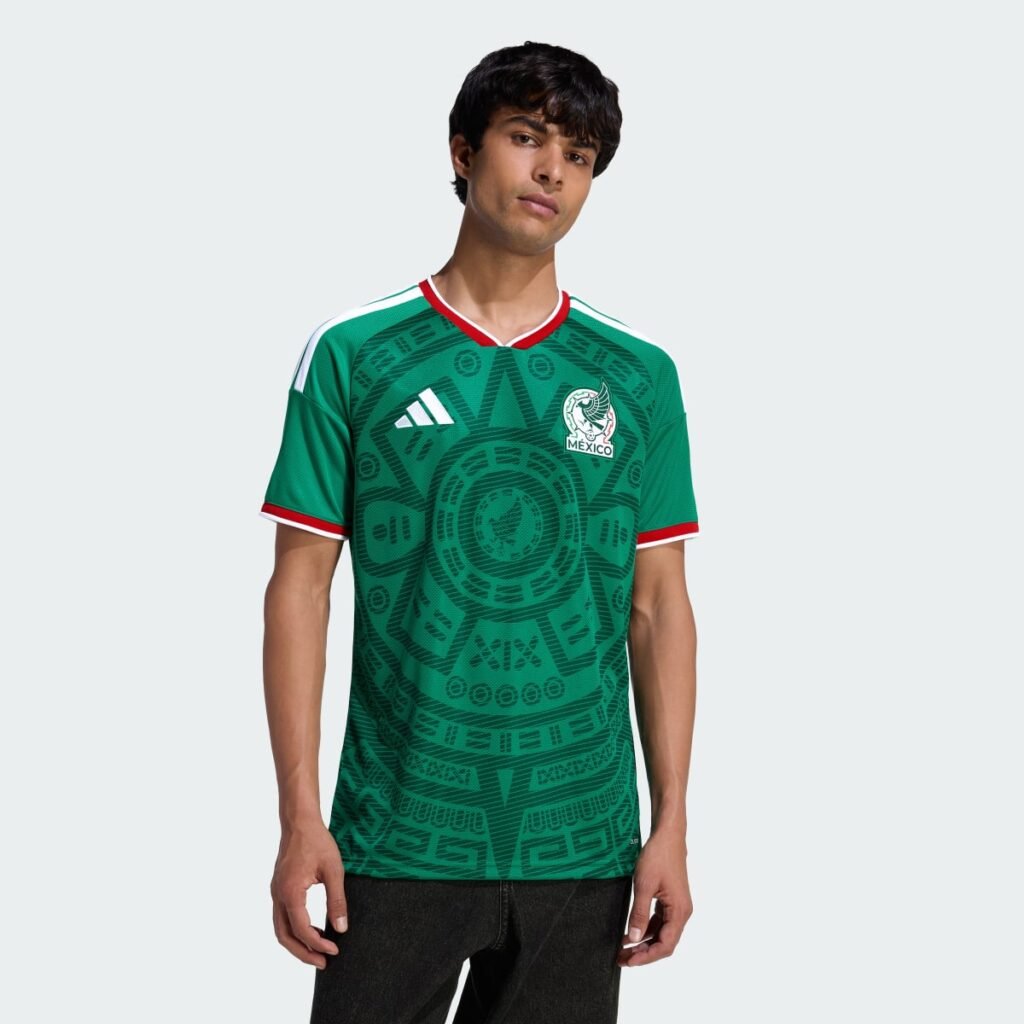 Men's Replica adidas Mexico Home Jersey 26/27