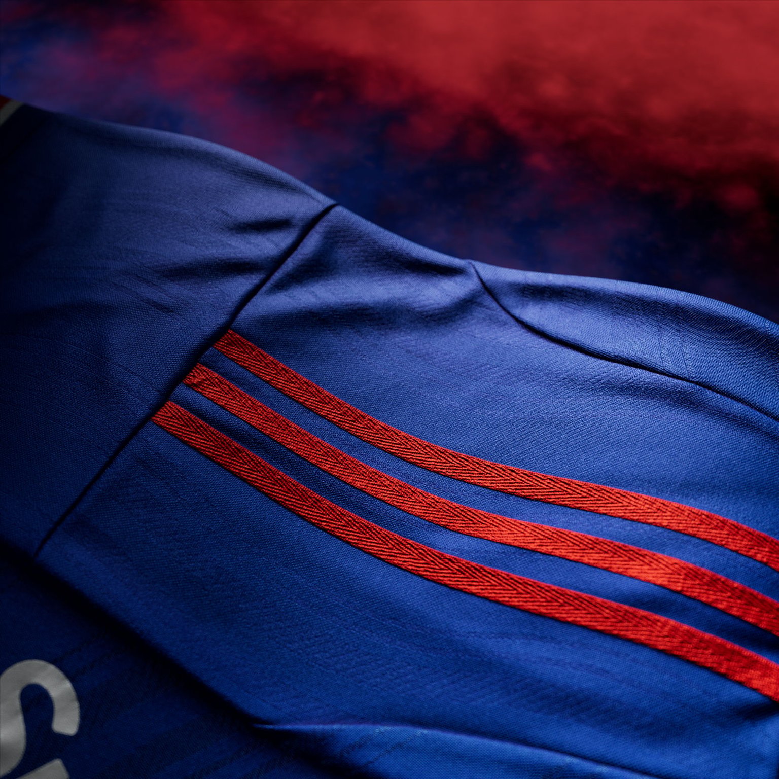Visual featuring the new Manchester United 26/27 away kit stripes