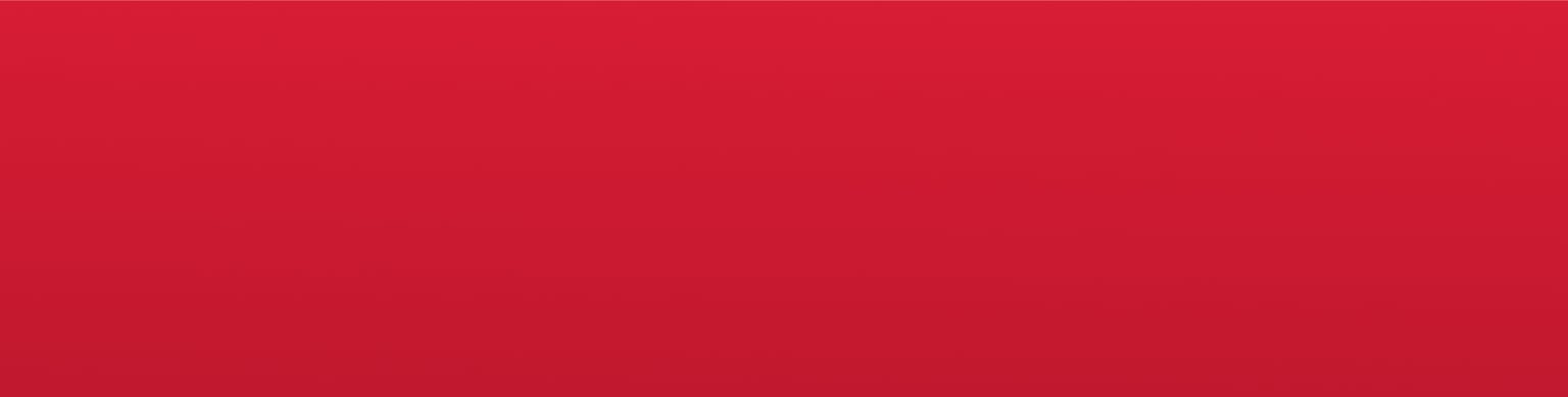 A solid, vibrant red background fills the entire frame.