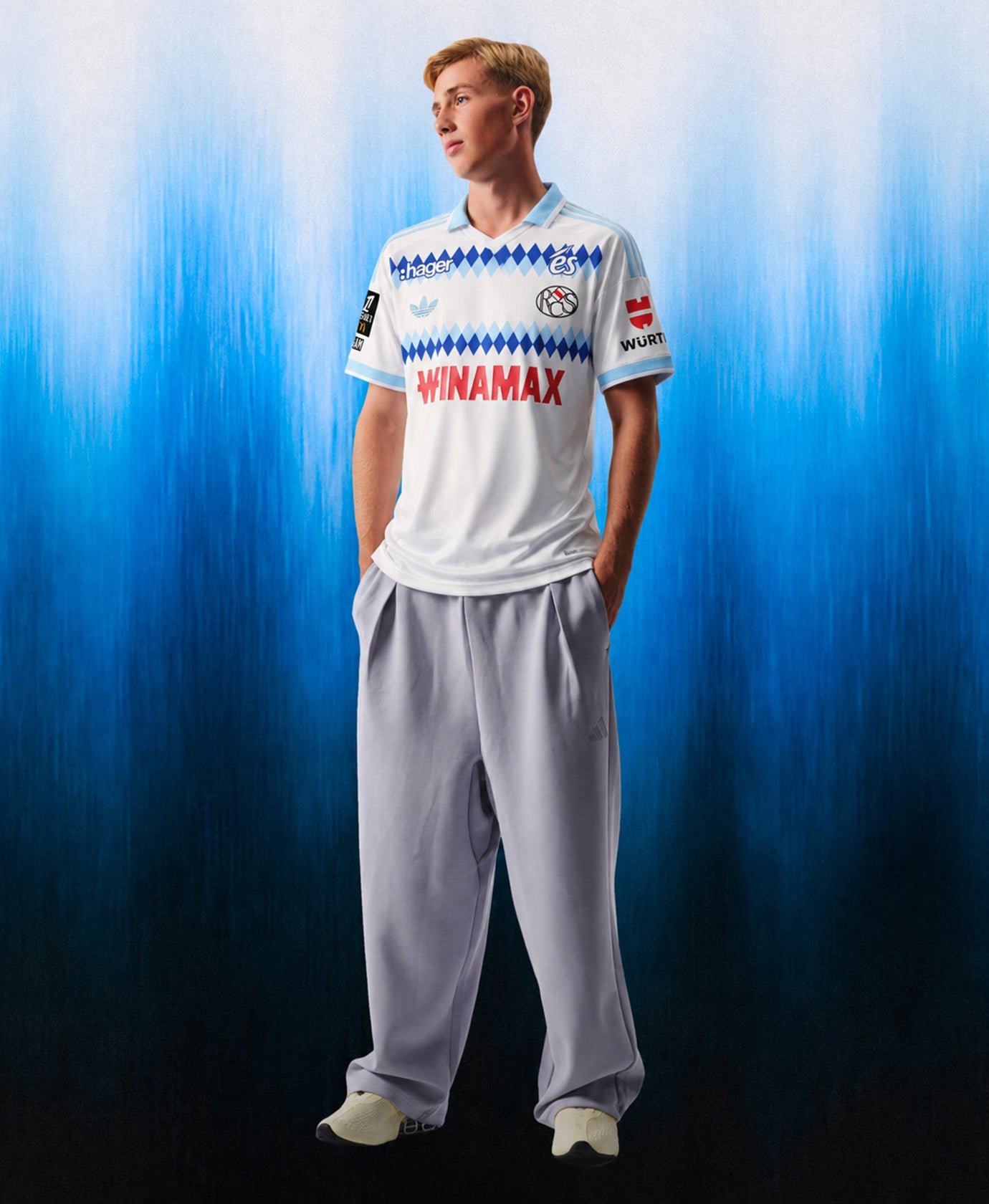Men's Replica adidas RC Strasbourg Away Jersey 26/27 - Image 8