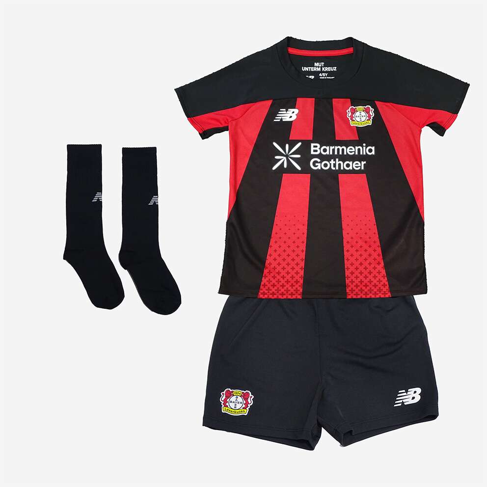 Kids Replica New Balance Bayer 04 Leverkusen Home Kit 26/27