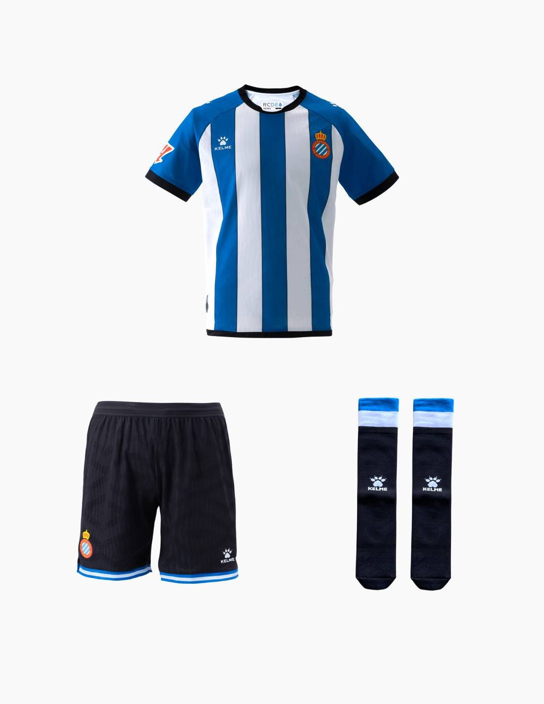 Kids Replica Kelme RCD Espanyol Home Kit 26/27