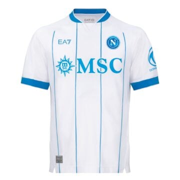Men's Authentic Ea7 Napoli Away Jersey 26/27