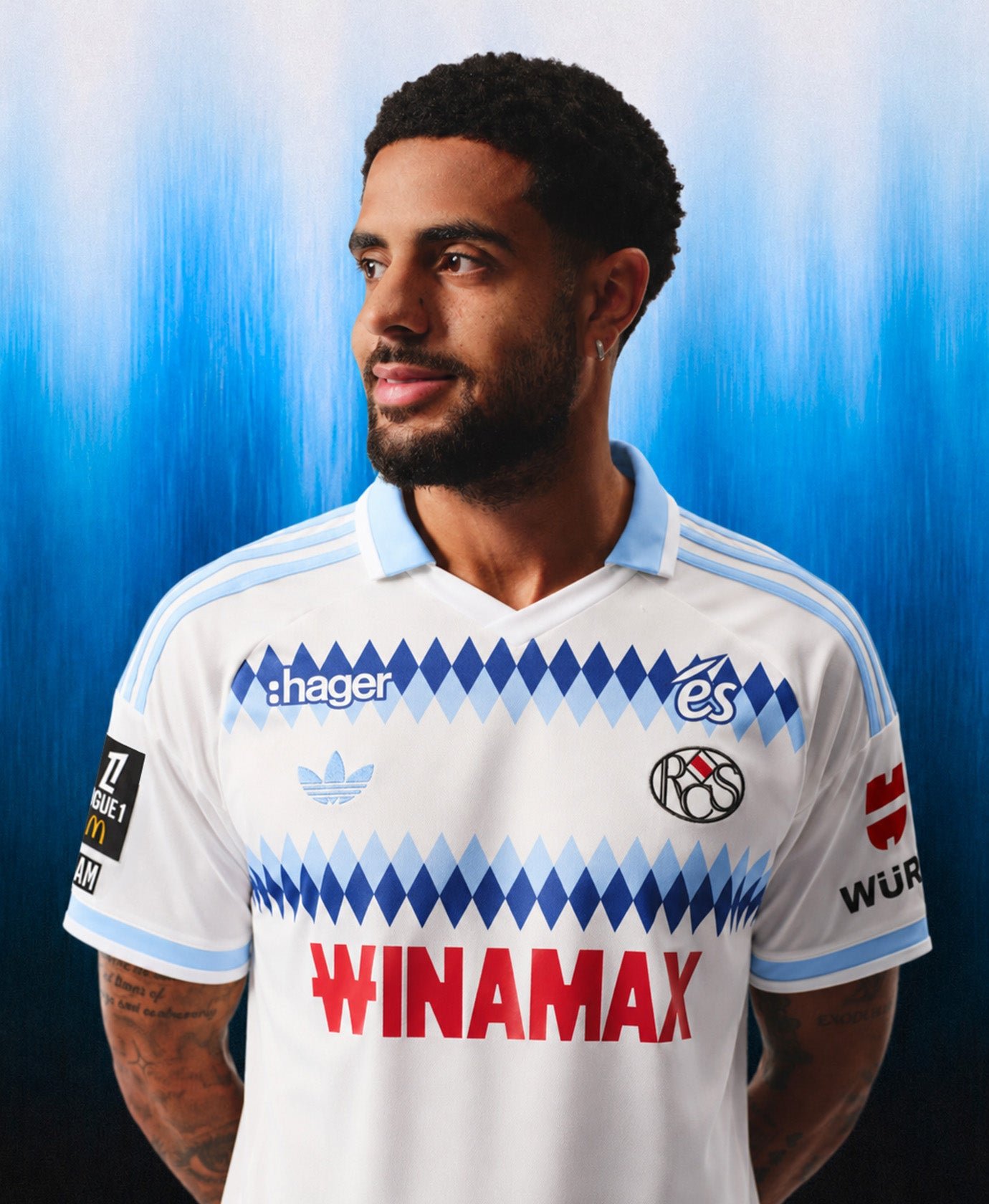 Men's Replica adidas RC Strasbourg Away Jersey 26/27 - Image 7