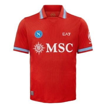 Men's Authentic Ea7 Napoli Third Jersey 26/27