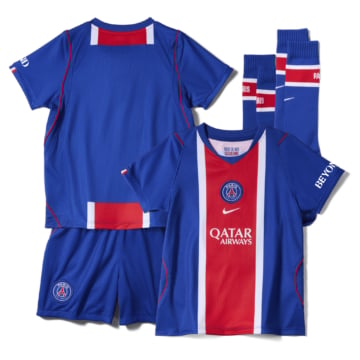 Kids Replica Nike Paris Saint-Germain Home Kit 26/27