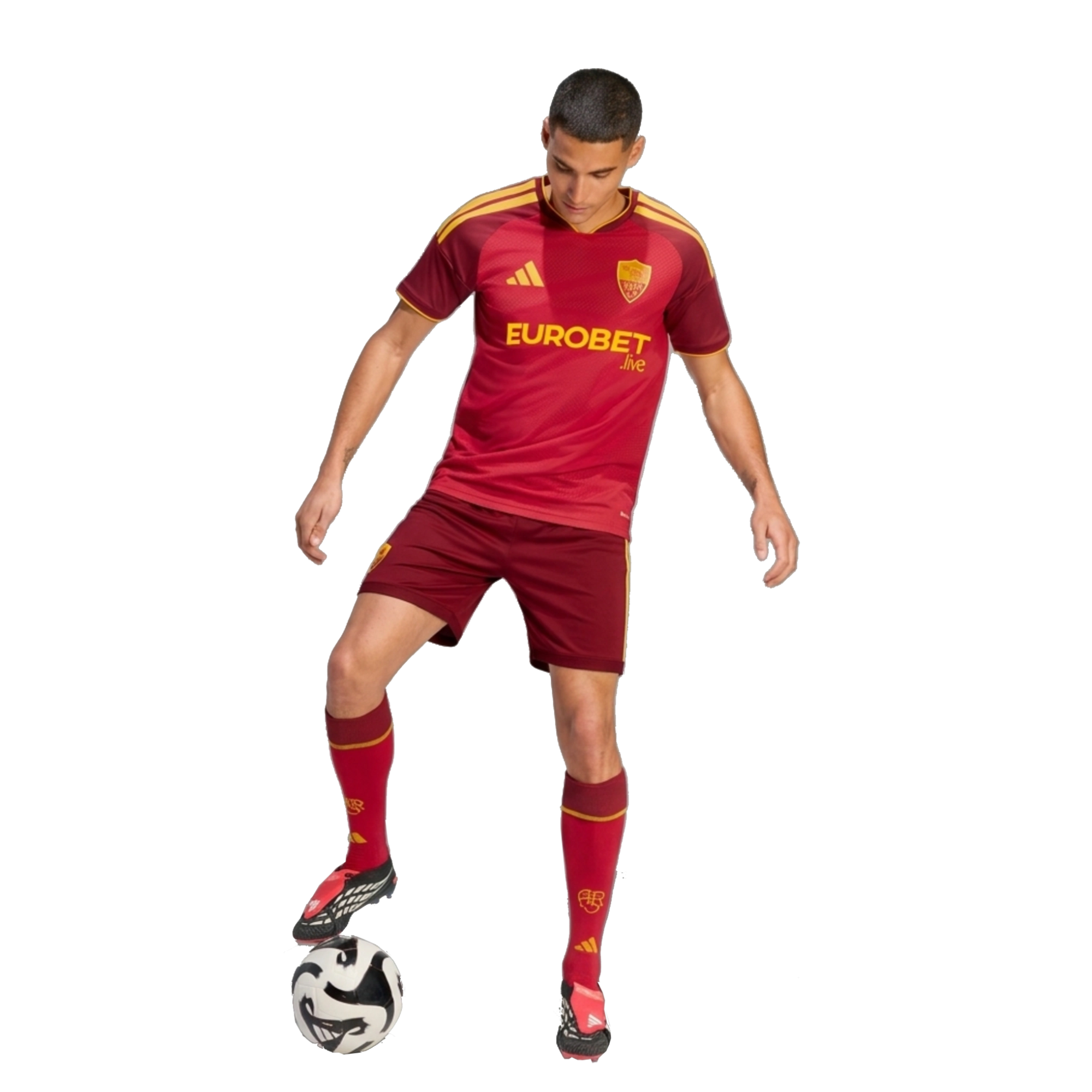Men's Authentic adidas AS Roma Home Jersey 26/27 - Image 3