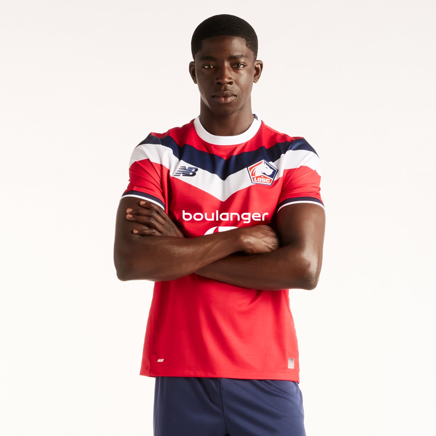 Men's Replica New Balance Lille OSC Standard Jersey 26/27 - Image 3