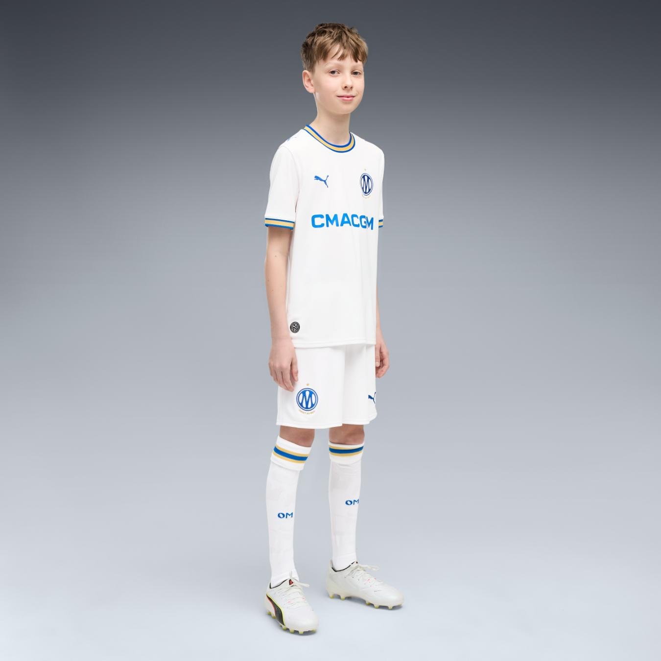 Kids Replica Puma Olympique Marseille Home Shorts 26/27 - Image 3