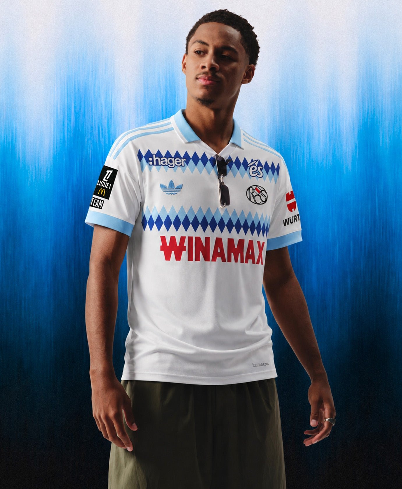 Men's Replica adidas RC Strasbourg Away Jersey 26/27 - Image 5
