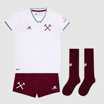 Kids Authentic New Balance West Ham United Away Kit 26/27