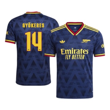 Men's Authentic adidas Arsenal Away Jersey 26/27 GYÖKERES #14