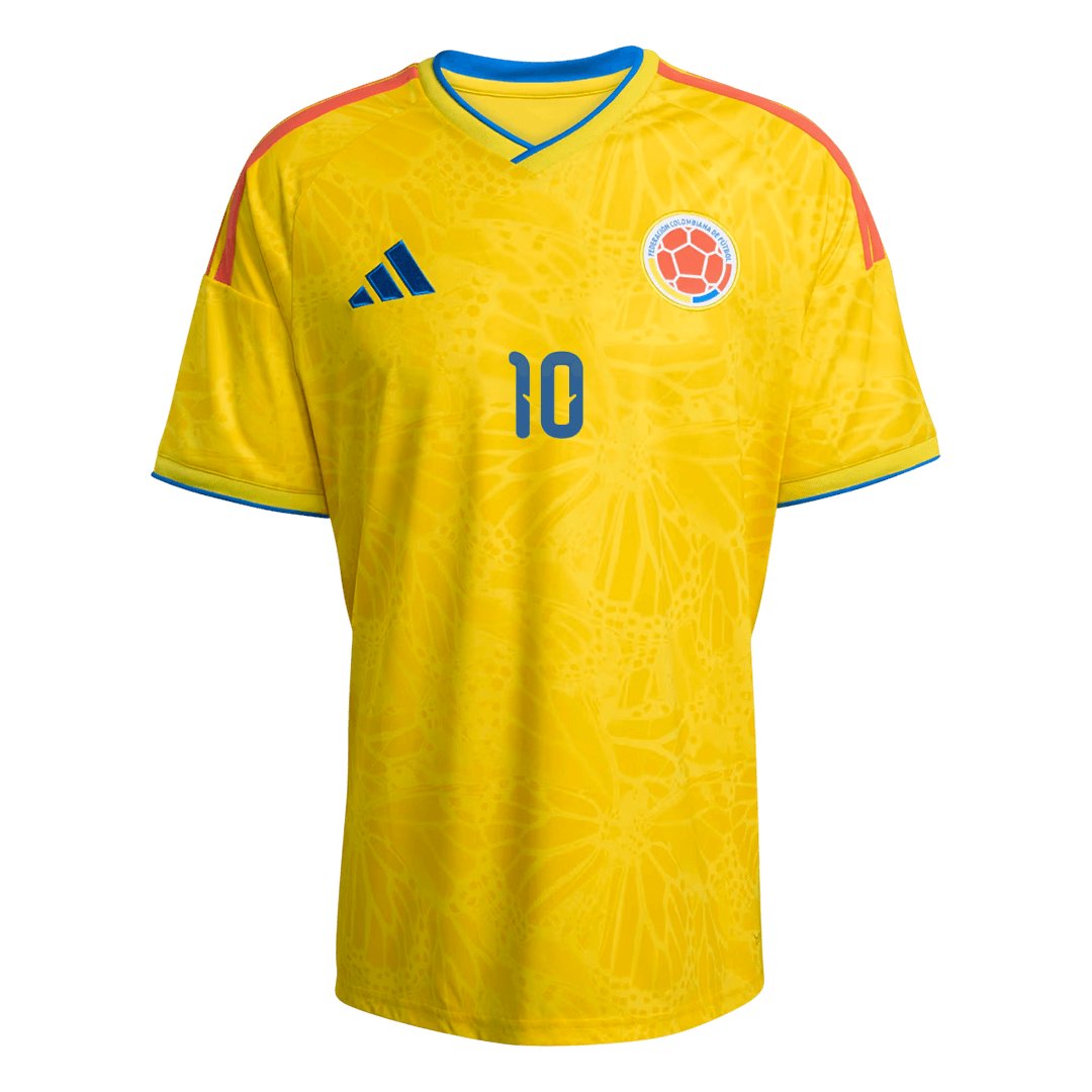 Men's Replica adidas Colombia Home Jersey 2026 JAMES #10 - Image 2