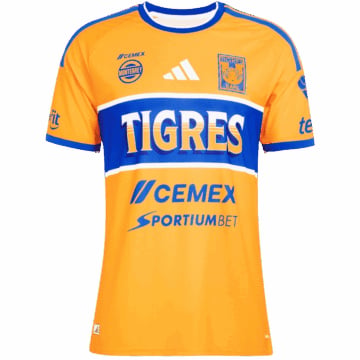 Men's Replica adidas Tigres UANL Home Jersey 26/27