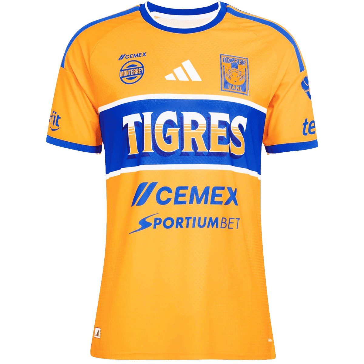 Men's Replica adidas Tigres UANL Home Jersey 26/27