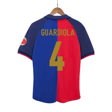 Men's Replica Nike Barcelona Anniversary Jersey 99/00 GUARDIOLA #4