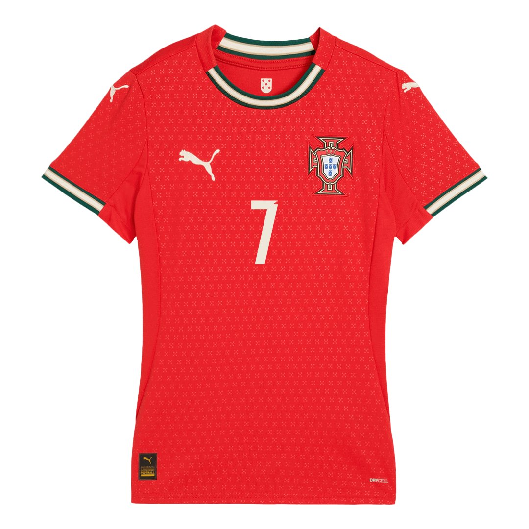 Women's Portugal RONALDO #7 Home Jersey 2025 - Image 2