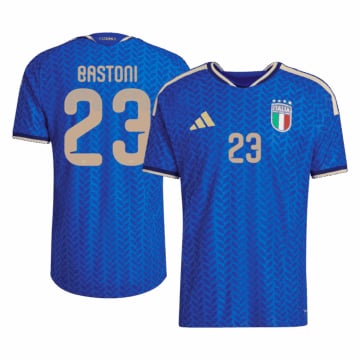 Men's Authentic adidas Italy Home Jersey 2026 BASTONI #23