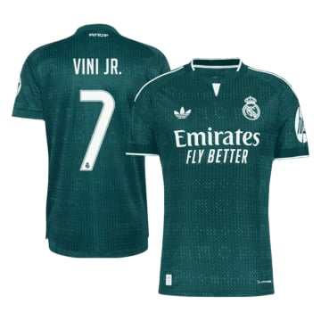 Men's Authentic adidas Real Madrid Away Jersey 26/27 VINI JR. #7