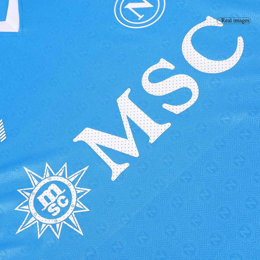 Men's Authentic Ea7 Napoli Home Jersey 24/25 - Image 10