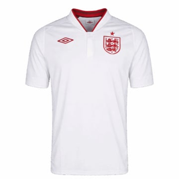 Men's Replica Umbro England Home Jersey 2012