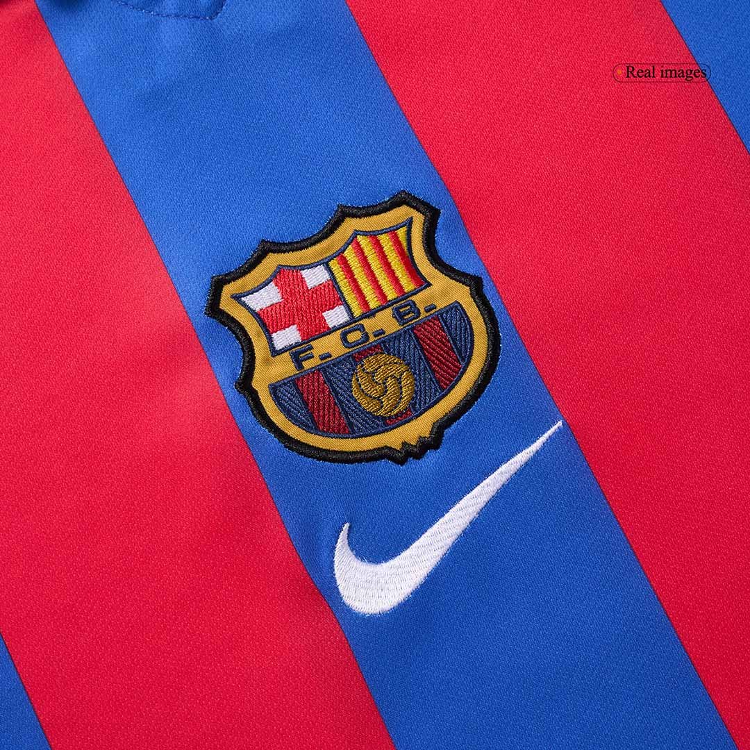 Men's Replica Nike Barcelona Home Jersey 01/02 - Image 7