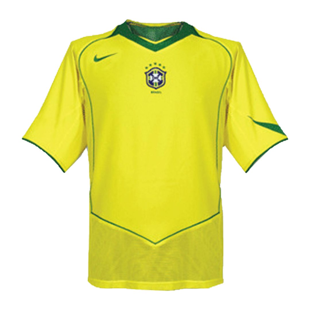 Men's Replica Nike Brazil Home Jersey 2004