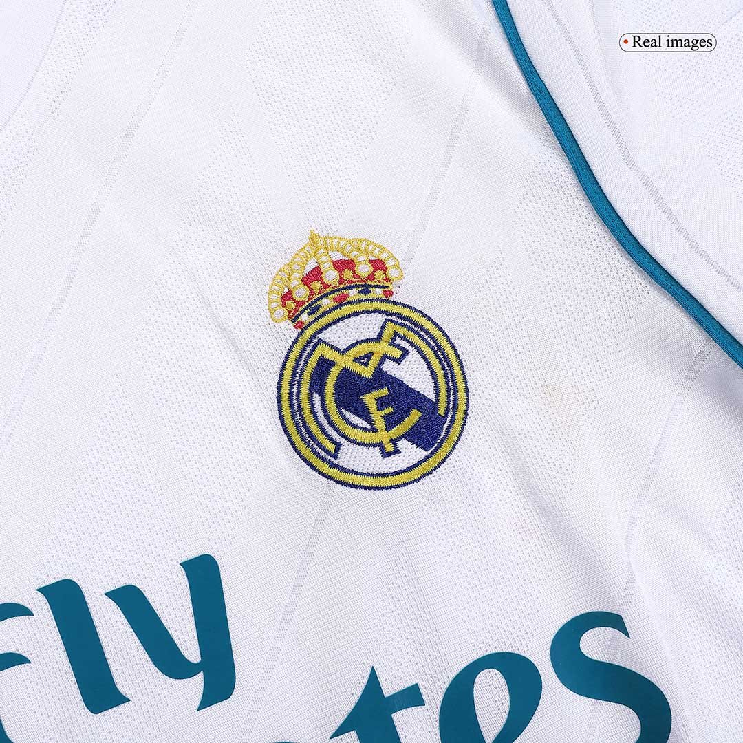 Retro Men's Real Madrid Home Jersey 17/18 - Image 7
