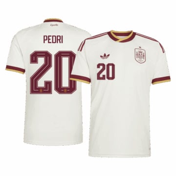 Men's Replica adidas Spain Away Jersey 2026 PEDRI #20