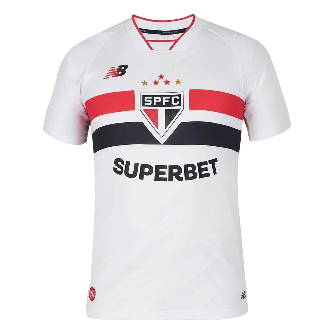 Men's Replica New Balance Sao Paulo FC Home Jersey 2026