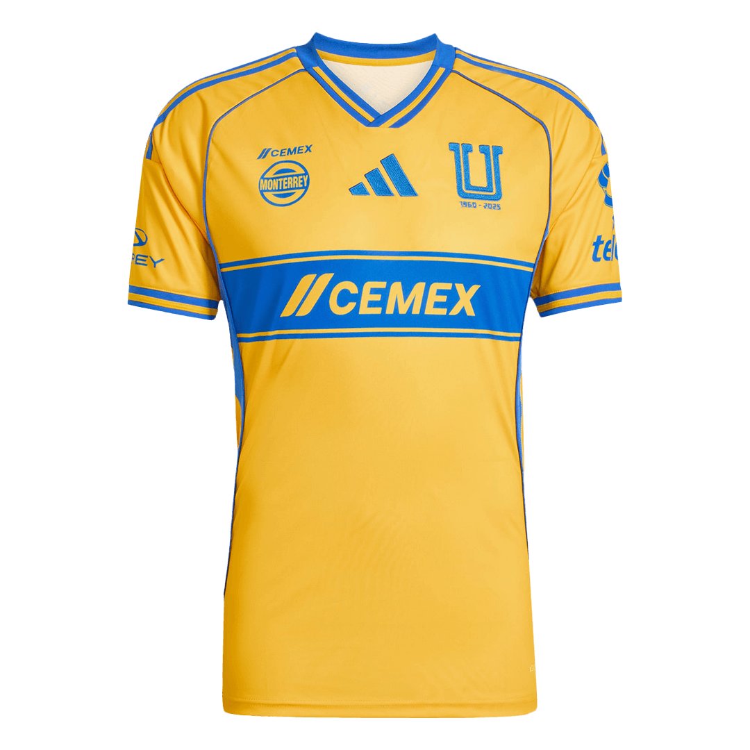 Men's Replica adidas Tigres UANL Home Jersey 25/26