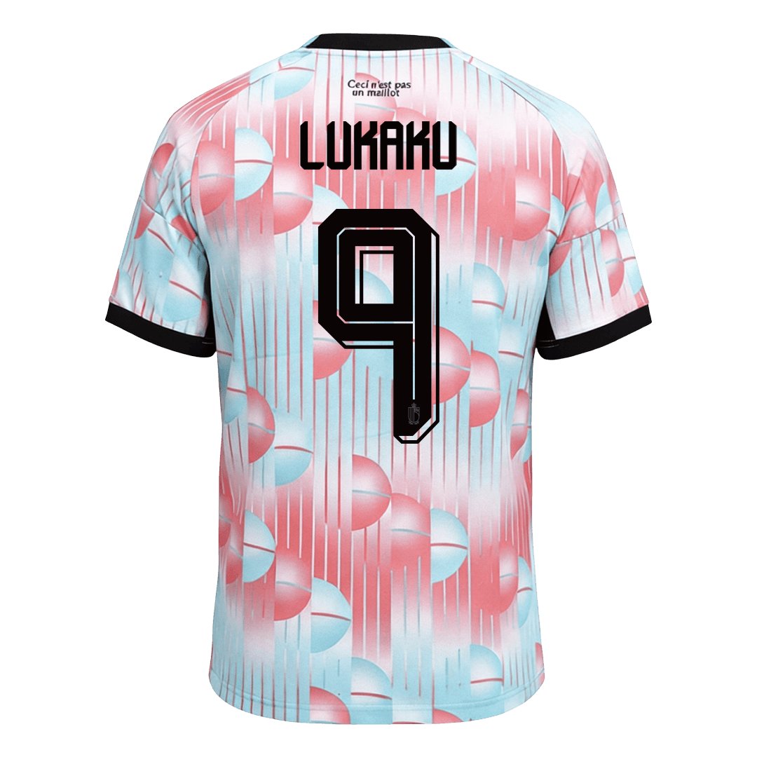 Men's Replica adidas Belgium Away Jersey 2026 LUKAKU #9 - Image 2
