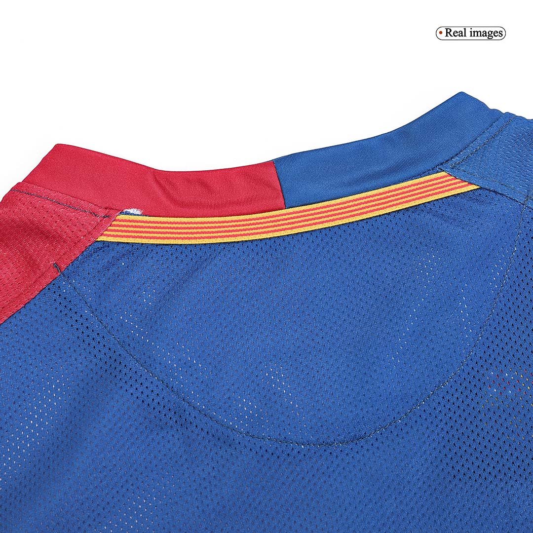 Men's Replica Nike Barcelona Home Long Sleeve Jersey 08/09 - Image 10