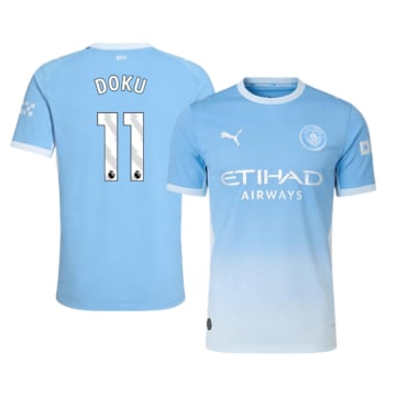 Men's Authentic Puma Manchester City Home Jersey 26/27 DOKU #11