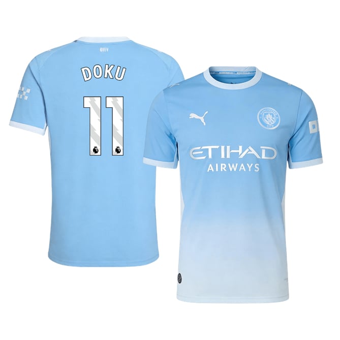 Men's Authentic Puma Manchester City Home Jersey 26/27 DOKU #11