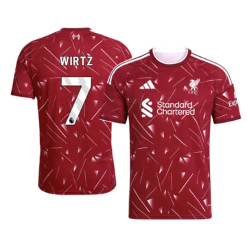 Men's Replica adidas Liverpool Home Jersey 26/27 WIRTZ #7