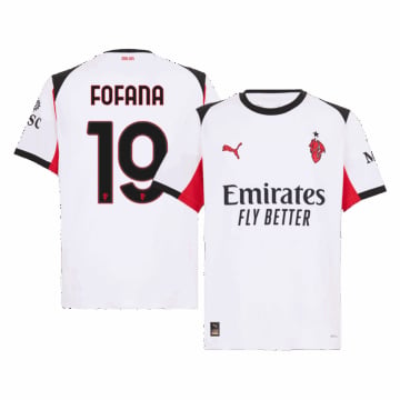 Men's Replica Puma AC Milan Away Jersey 25/26 FOFANA #19