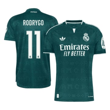 Men's Authentic adidas Real Madrid Away Jersey 26/27 RODRYGO #11