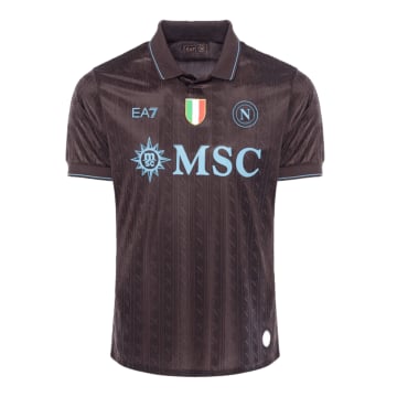Men's Authentic Ea7 Napoli Third Jersey 25/26