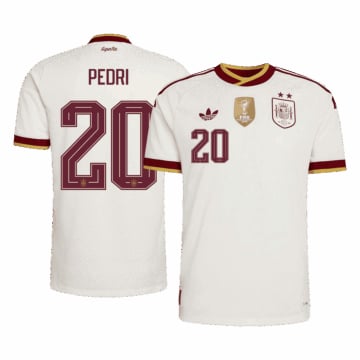 Men's Authentic adidas Spain Champion Jersey 2026 PEDRI #20