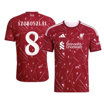Men's Replica adidas Liverpool Home Jersey 26/27 SZOBOSZLAI #8