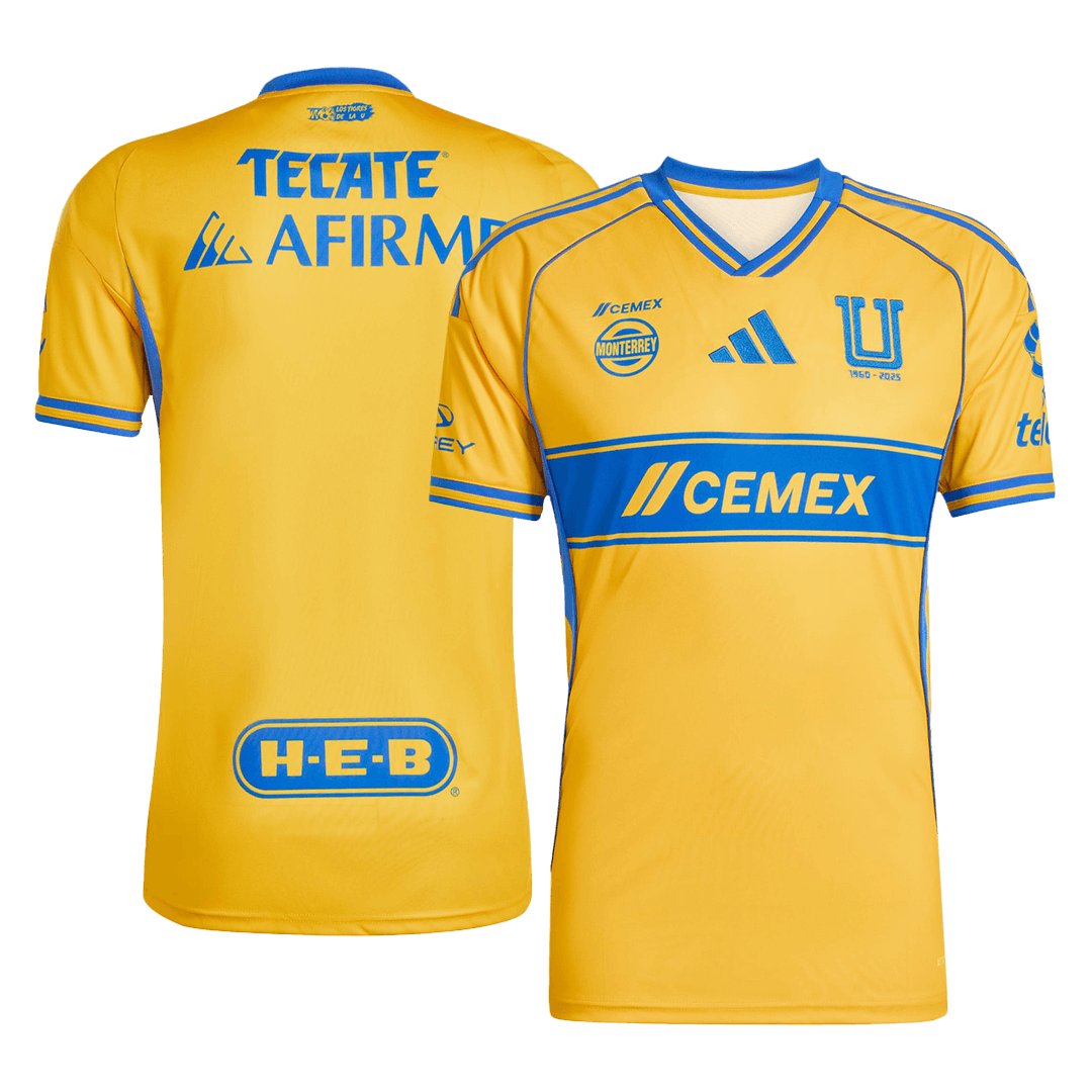 Men's Replica adidas Tigres UANL Home Jersey 25/26 - Image 3