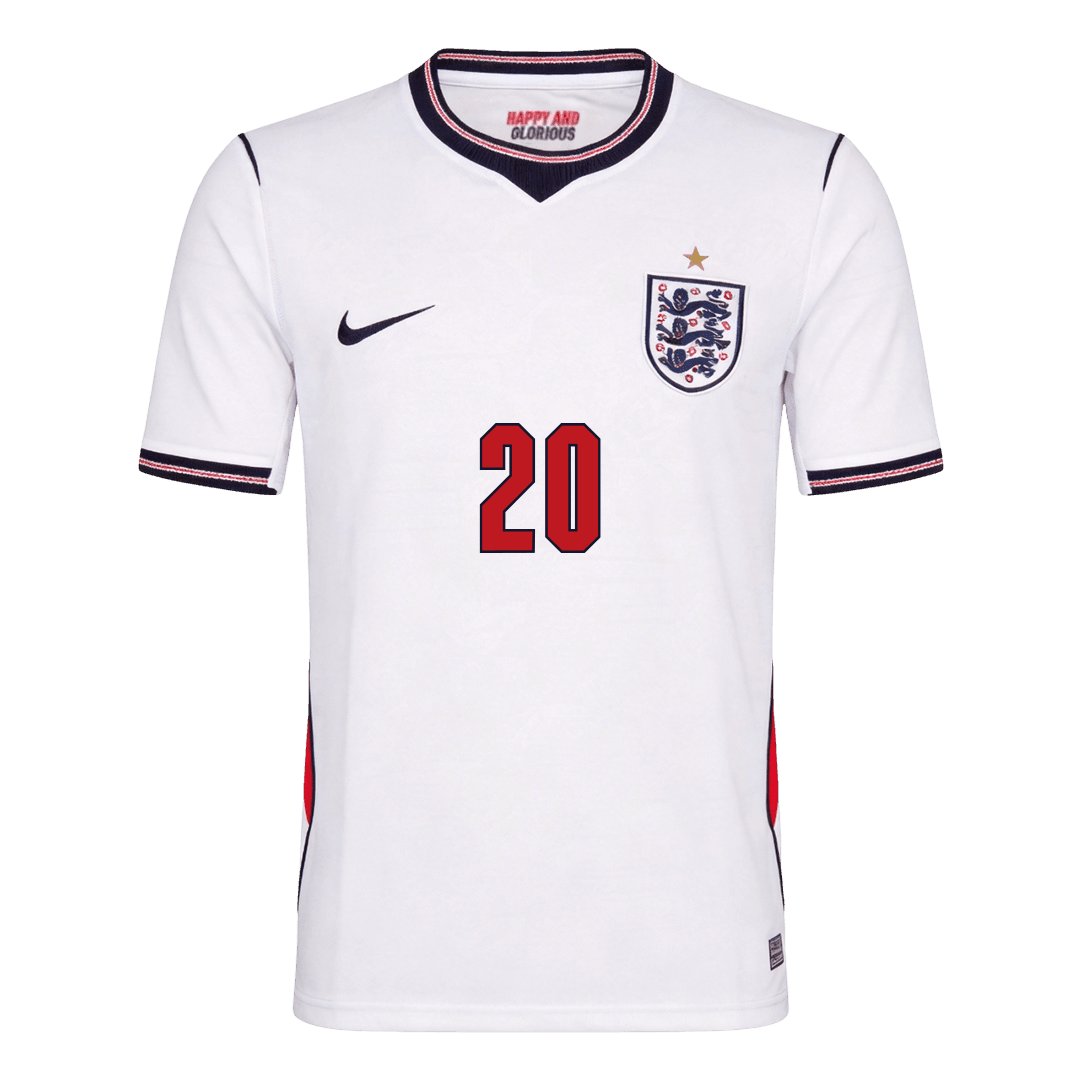 Men's Replica Nike England Home Jersey 2026 PALMER #20 - Image 3