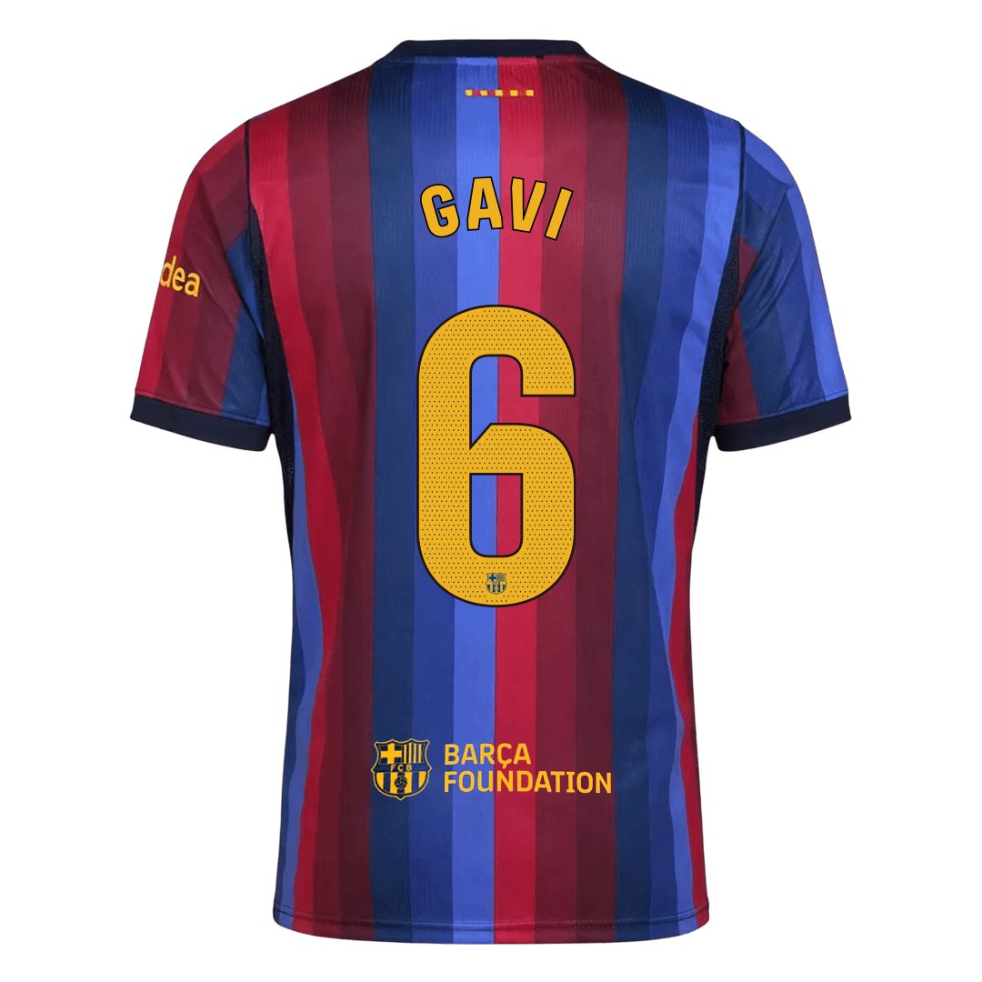 Men's Replica Nike Barcelona Home Jersey 26/27 GAVI #6 - Image 2