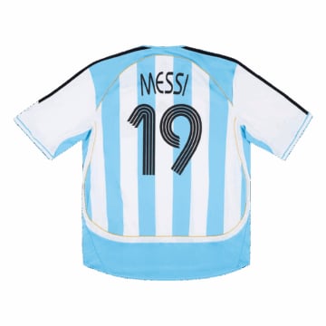 Men's adidas Argentina Home Jersey 2006 MESSI #19